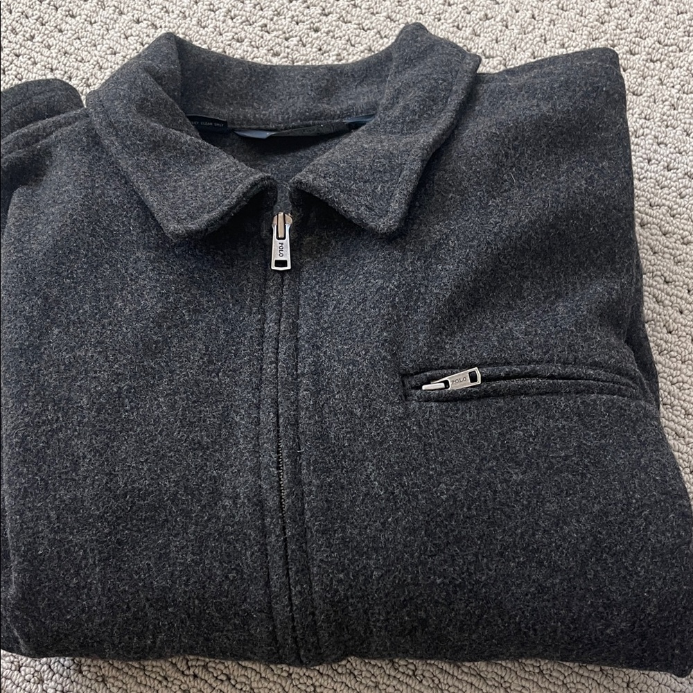 Ralph Lauren Charcoal Zip-Up Sweater